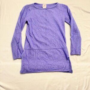 Made in Italy Merino Wool Cashmere Tunic Sweater Periwinkle | Women's Medium